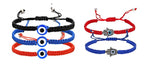 El Regalo With Evil Eye Evil Eye Bracelet For Unisex Adult (red)
