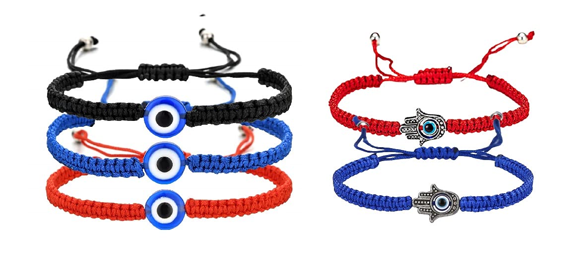 El Regalo With Evil Eye Evil Eye Bracelet For Unisex Adult (red)