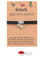 El Regalo Cute Rakhi for Brother- Fancy Tyrannosaurus Dinosaur Bracelet Rakhi for Bhai with Roli Chawal, Rakhi Message Card in Rakhi Gift Box (Black Heart Dino)