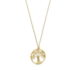 El Regalo Tree of Life Pendant Necklace for Women and Girls with a Symbolic Charm- Handmade Bohemian Jewelry (Silver)