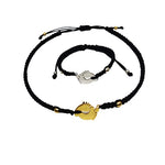 El Regalo Stainless Steel Adjustable Nazar Battu Anklets For Girl (black, Silver & Gold)