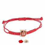 El Regalo 1 PC Zodiac Signs/Sun Signs Red Thread Bracelet Rakhi for Bhai/Brother/Niece or Nephew - Zodiac Sign Rakhi, Roli-Chawal Shagun, Rakhi Message Card in Rakhi Box (Libra Rakhi)