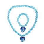 El Regalo Frozn El-sa Princess Necklace & Bracelet Set for Kids | Girls Frozn Jewelry Set