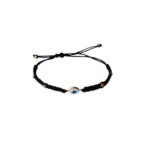 El Regalo Evil Eye Unisex Bracelet for Men & Women | Macrame Bracelet Braided with Lucky Eye to Ward Off Buri Nazar (Pattern-3)