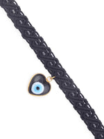 El Regalo Evil Eye Choker Necklace - Handwoven Bohemian Contemporary Evil Eye Macrame Adjustable Choker Necklace for Teen Girls & Women (Evil Eye Choker-3)