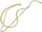 El Regalo Stainless Steel Double Layers 1 Leg Anklet - 1PC Anti-Tarnish, Waterproof Anklets for Girls & Women (Style-1)