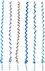 El Regalo Cute Girls Hair Band 6pcs/Lot Headband Crystal Long Elastic Headwear Rainbow Color Free Length Dreadlocks Hair Style Accessories (Rainbow)