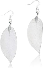 El Regalo Elegant Leaf Drop Dangle Earrings for Women & Girls - Nature Inspired Statement Earrings (Style-5)