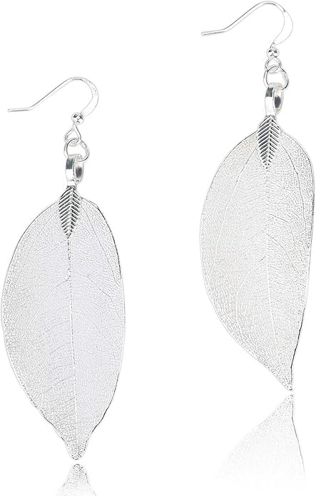 El Regalo Elegant Leaf Drop Dangle Earrings for Women & Girls - Nature Inspired Statement Earrings (Style-5)