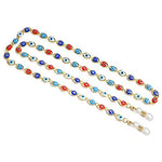 El Regalo 1 PC Fancy Face Mask Chains for Girls & Women | Face Mask Holder Chains for Adults | Mask Chain Accessories- Stay Fashionable & Stay Safe (Mask not included) (Evil Eye Multi Masks Chain)