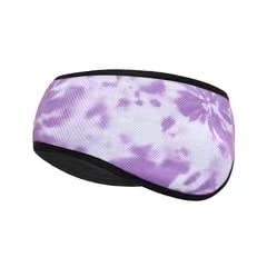 El Regalo 1 PC Ear Warmer Headband, Cozy Fleece Ski Ear Muff Stretch Winter Earmuff Headband Hair Band Running Headband for Girls, Boys, Men & Women (Batik Lavender)