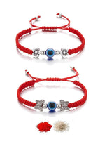 El Regalo 2PCs Evil Eye Rakhi Combo Set for Bhai-Bhabhi or Bhai-Bhatija/Bhatiji- Eye Rakhis Set with Roli Chanwal, Rakhi Card in Rakhi Gift Box (Option-3)