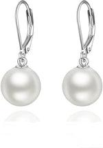 El Regalo Elegant Faux Pearl Earrings for Women - Elegant 18K Gold & Silver Plated Moti Jewelry Collection | Fancy Studs, Dainty Drops & Long Dangle Pearls Earrings for Girls (Style-8)