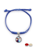El Regalo 1PC Girls Princess Rakhi- Frozn Elsa Anna Rakhis - Girls Rakhi for Sister/Niece with Roli Chwal, Rakhi Message Card in Rakhi Box for Babies/Toddlers/Kids (Blue Elsa Princess Rakhi)