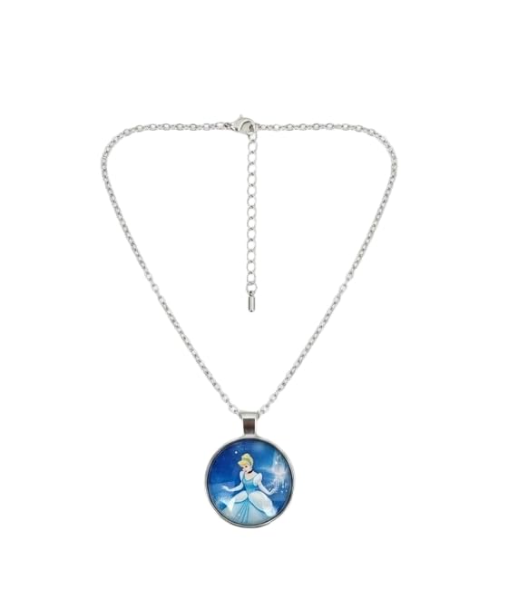 El Regalo Enchanted Tales Princess Pendant Necklace for Girls & Toddlers - Magical Character Jewelry for Birthdays, Parties & Gifting (Style-18)