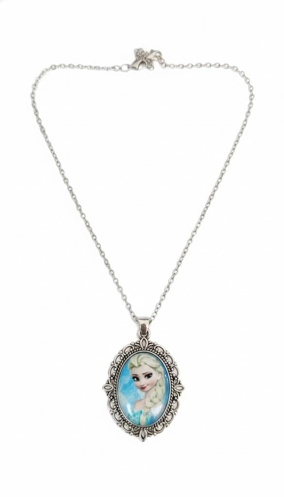 El Regalo Enchanted Tales Princess Pendant Necklace for Girls & Toddlers - Magical Character Jewelry for Birthdays, Parties & Gifting (Style-14)