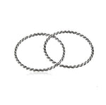 El Regalo Women's & Girl's Simple Yet Elegant Oxidized German Silver Bangles (Set Of 2 Bangles) (2.8)