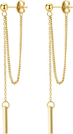 El Regalo Unique Chain Tassel Earrings for Women/Girls- Stainless Steel Dainty Bar Drop Dangle Earrings- Anti Tarnish Long Threader Earring
