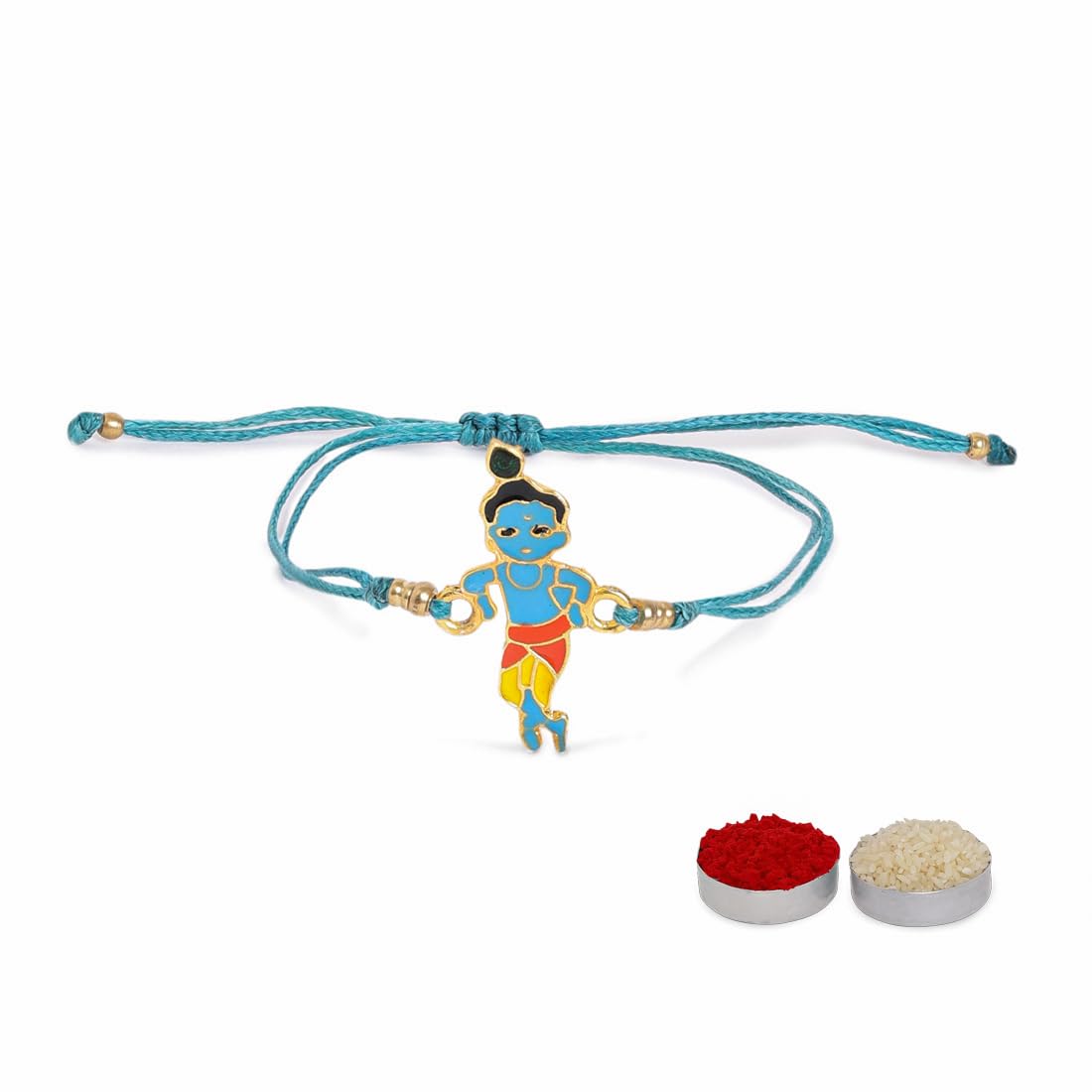 El Regalo Elegant Rakhi for Brother | Religious Lord Rakhis for Bhaiya/Nephew | Rakhi for Rakshabandhan | Fancy Rakhi for Bhai (Bal Krishna Rakhi)
