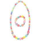 El Regalo Kids Jewelry | Colorful Stars Jewelry Set for Girls | Necklace Bracelet Set