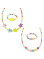 El Regalo 4 PCs Cute Kids Girls Jewelry Combo Sets - Kids Beads 2 Necklace & 2 Bracelets Jewelry Sets for Girls & Toddlers (Option- 1)