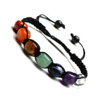 El Regalo 7 Chakra Unisex Bracelet | Stone Yoga Reiki Healing Crystal Braided Rope | Energy Balancing Beads for Chakra Balancing