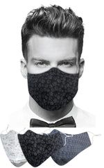 El Regalo XL Large Plus Size Cotton Face Masks for Men Set of 3 large Face Mask (Adjustable to XL/XXL) Sizes using Adjustable Earloop | India's First Plus Size 3 Layers Cotton Masks