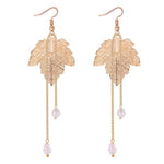 El Regalo Elegant Leaf Drop Dangle Earrings for Women & Girls - Nature Inspired Statement Earrings (Style-2)
