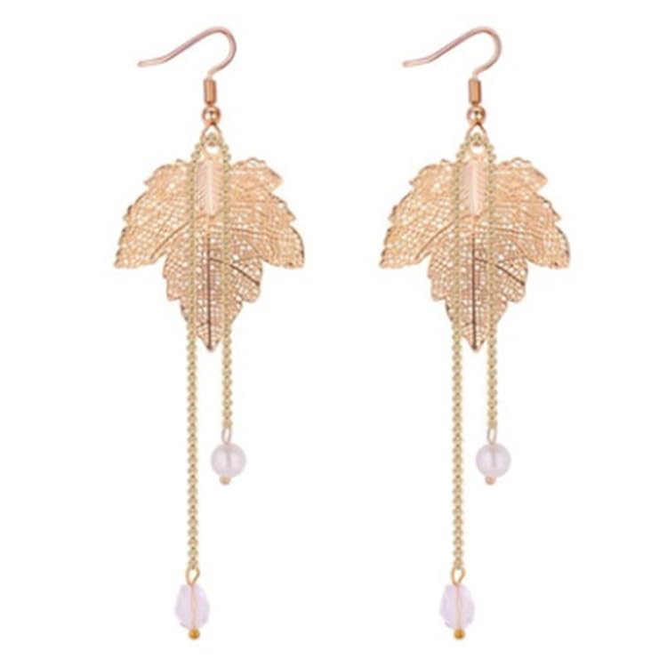 El Regalo Elegant Leaf Drop Dangle Earrings for Women & Girls - Nature Inspired Statement Earrings (Style-2)