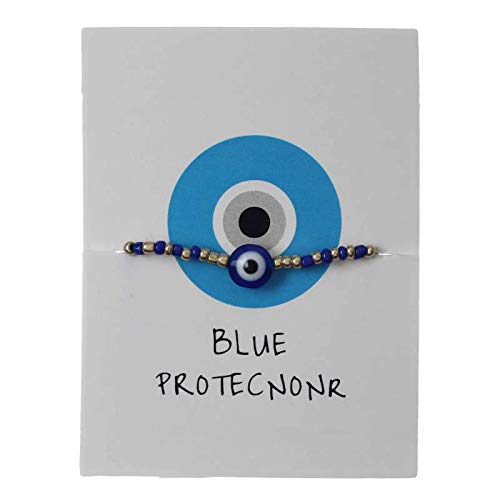 El Regalo Plated Alloy With Evil Eye Evil Eye Bracelet For Women & Girl (blue)