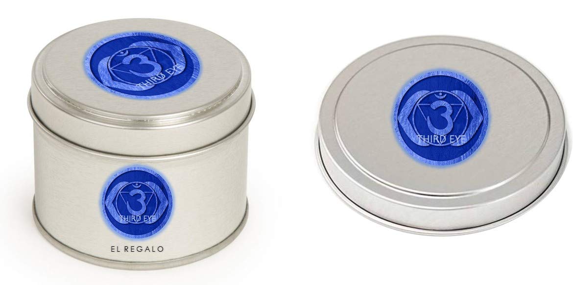 El Regalo Third Eye Chakra/Ajna Chakra Aromatherapy Candles Tin/Meditation Tin Candles | 100Gm Healing Third Eye Lavender Fragrance Candle (1 PC)