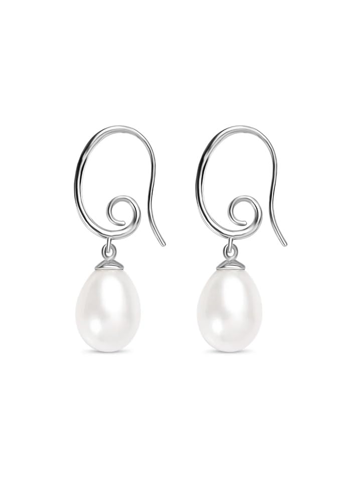 El Regalo Elegant Faux Pearl Earrings for Women - Elegant 18K Gold & Silver Plated Moti Jewelry Collection | Fancy Studs, Dainty Drops & Long Dangle Pearls Earrings for Girls (Style-11)