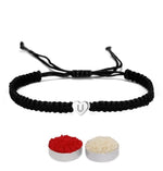 El Regalo Heart Name Initials Letter Minimalist Rakhi for Brother with Roli-Chawal Shagun, Rakhi Message Card in Rakhi Gift Box (U Name Letter)