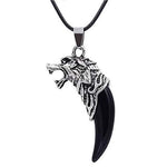 El Regalo Men's Retro Stainless Steel Bruce Lee Style Wolf Pendant Necklace | Men Jewelry | Men Pendant Necklace (Black)