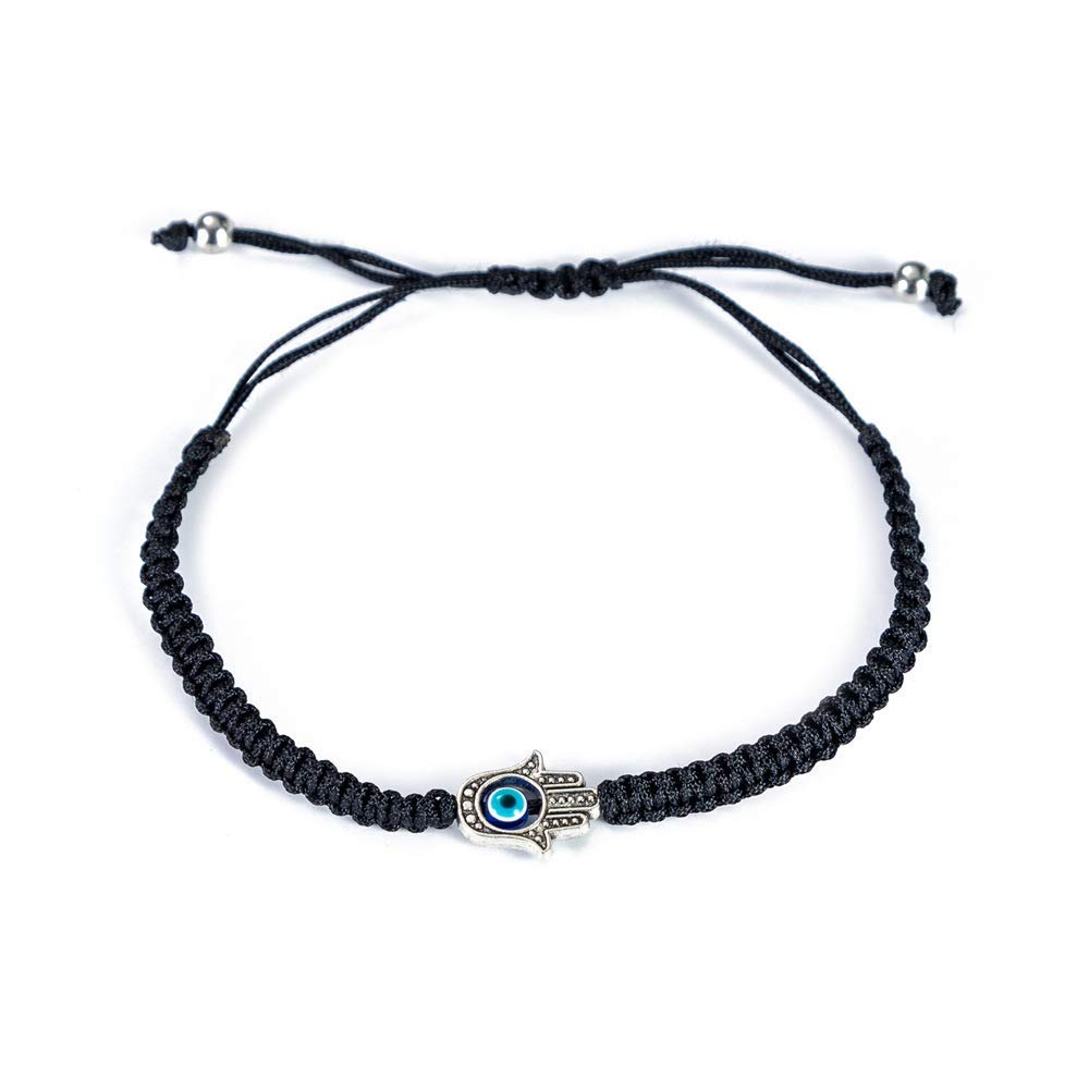 El Regalo Alloy With Evil Eye Antique Bracelet For Men (black)