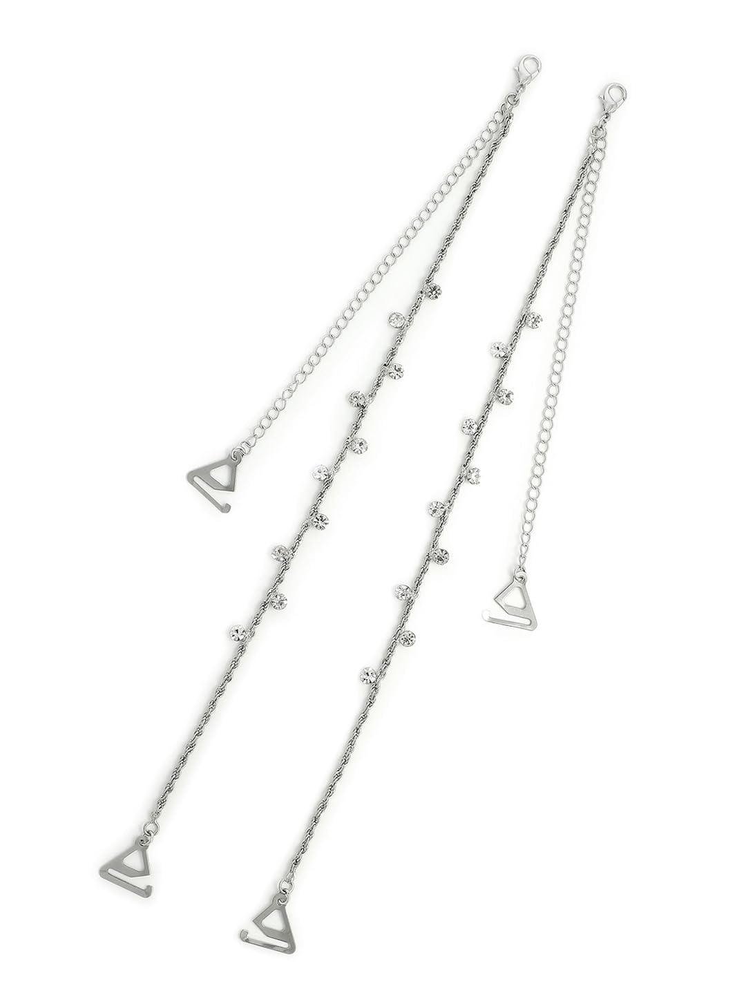 El Regalo Silver-Toned Bra Straps