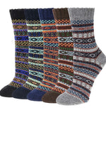 EL REGALO Pack Of 5 Patterned Calf-Length Socks