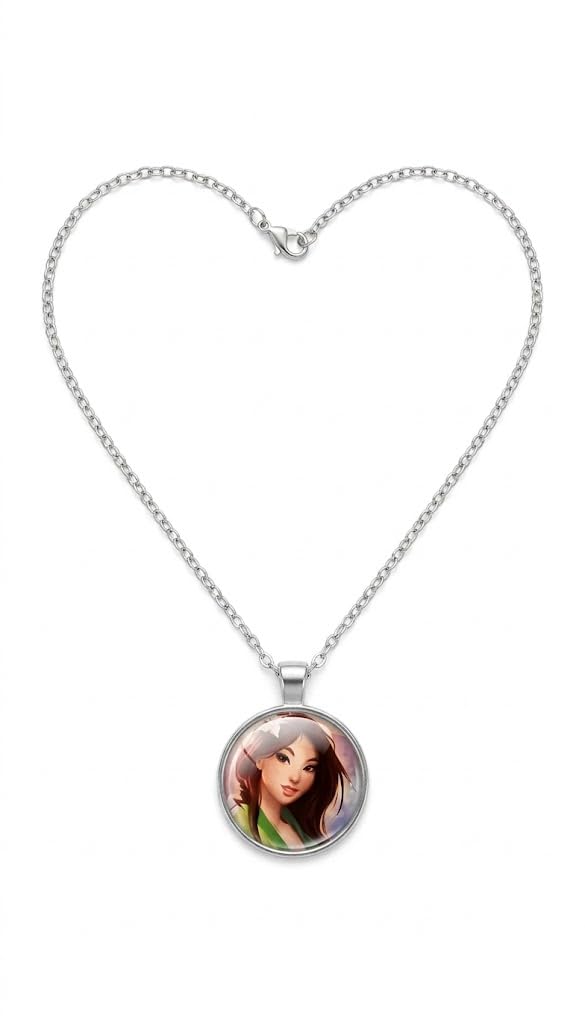 El Regalo Enchanted Tales Princess Pendant Necklace for Girls & Toddlers - Magical Character Jewelry for Birthdays, Parties & Gifting (Style-6)