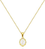 El Regalo Unisex Vintage Style Waterproof Name Initial Letters Pendant Necklaces - Stainless Steel Golden Initials Jewelry - Hypoallergenic Letters Pendant Chain (Letter Z)