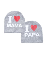 EL REGALO Kids Pack of 2 Grey Melange Printed Caps