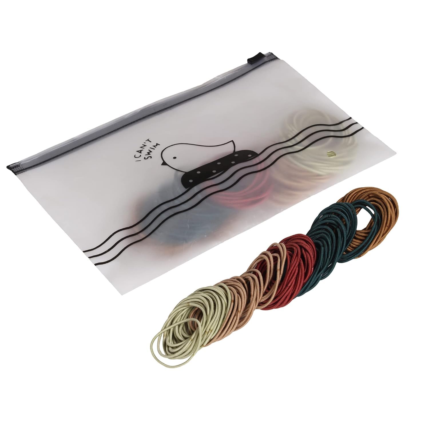 El Regalo 100pcs/pack Simple Rubber Bands- Thin Elastic Hair Ties Seamless 3mm Ponytail Soft & Elastic, No Damage Hair Rubberbands For Kids/Girls/Women (Multi)