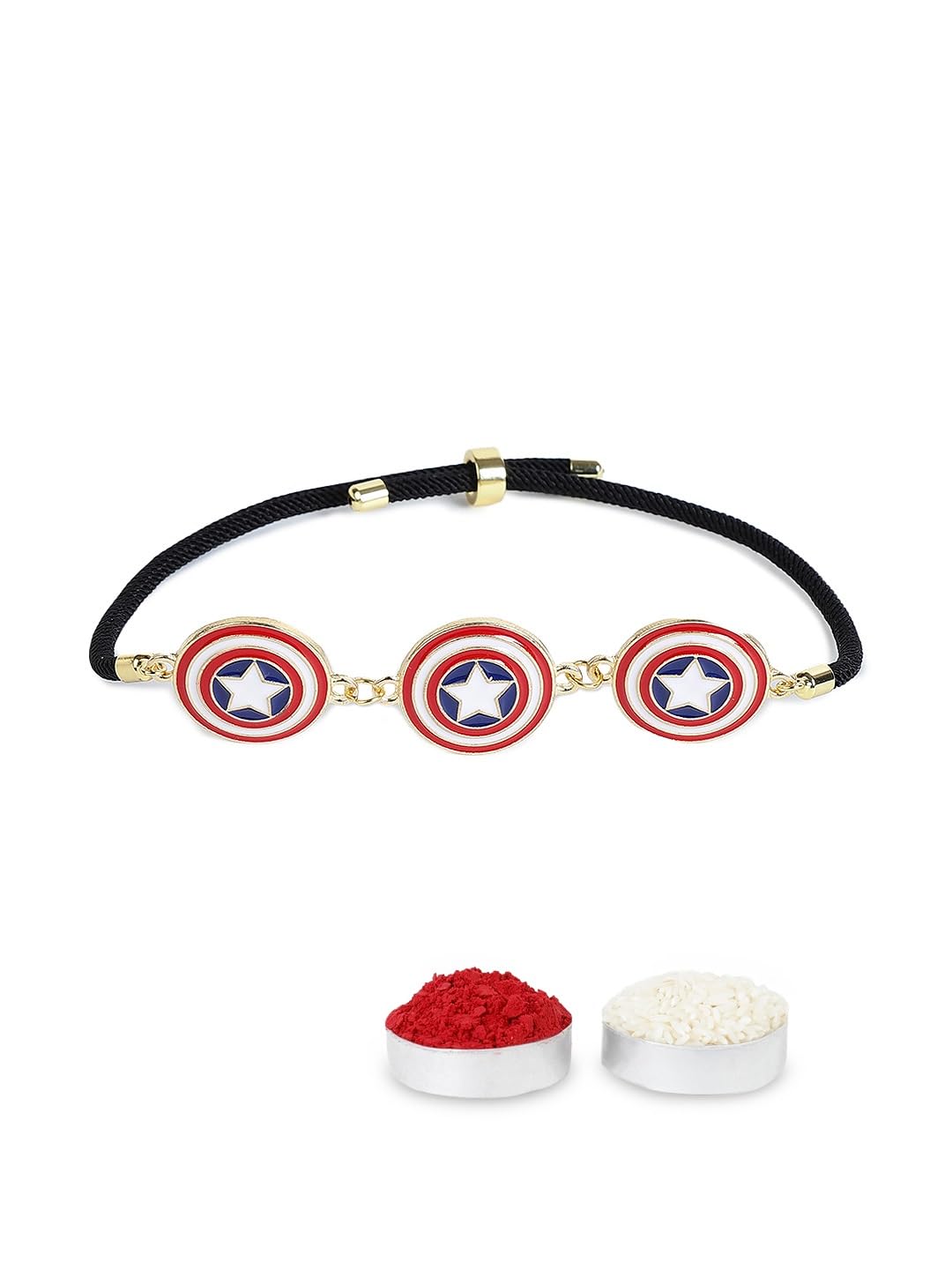 El Regalo Unique Kids Avenger Rakhi for Brother- Designer Superhero Adjustable Bracelet Rakhi for Brother with Roli Chawal in Rakhi Gift Box