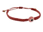 El Regalo Cute Evil Eye Bracelet - Lucky Evil Eye Adjustable Unisex Bracelet Avoid Negative Energy for Girls/Boys/Men/Women (Satin Pink)