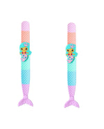 El Regalo 2PCs Mermaid Fish Tail Slap Bands/Wristbands for Girls- Mermaid Theme Birthday Party Gifts/Goodie Bags Filler