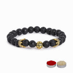 El Regalo 1 PC Natural Lava Stones Crown, Football Charm Rakhi for Brother/Bhai- Designer Handcrafted Natural Stones Sports Charms Rakhi with Roli-Chawal Shagun, Rakhi Message Card in Rakhi Gift Box