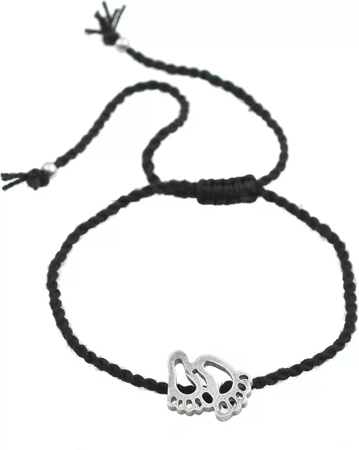 El Regalo 1PC Black Thread Adjustable Nazarbattu Anklet for Kids/Teens Girls & Women- Nazarbattu, Nazaria Thread Fashion Anklets for 1Leg (Baby Foot Nazarbattu Anklet)