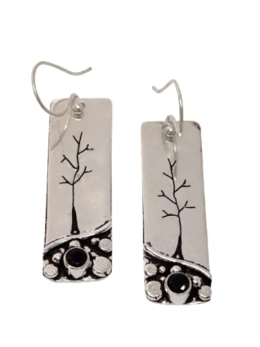 El Regalo Oxidized Statement Earrings for Girls & Women - Modern Unique Handcrafted Earring