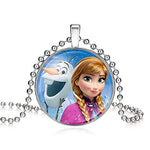 El Regalo Frozen Olaf & Ana Christmas Necklace for Girls