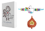 El Regalo beautiful Kids Rakhi for Boys & Girls Adjustable Kids Bracelet Rakhi with Butterfly/Heart/Cat/Elephant/Turtle/Flamingo and Other Charms (Unicorn)
