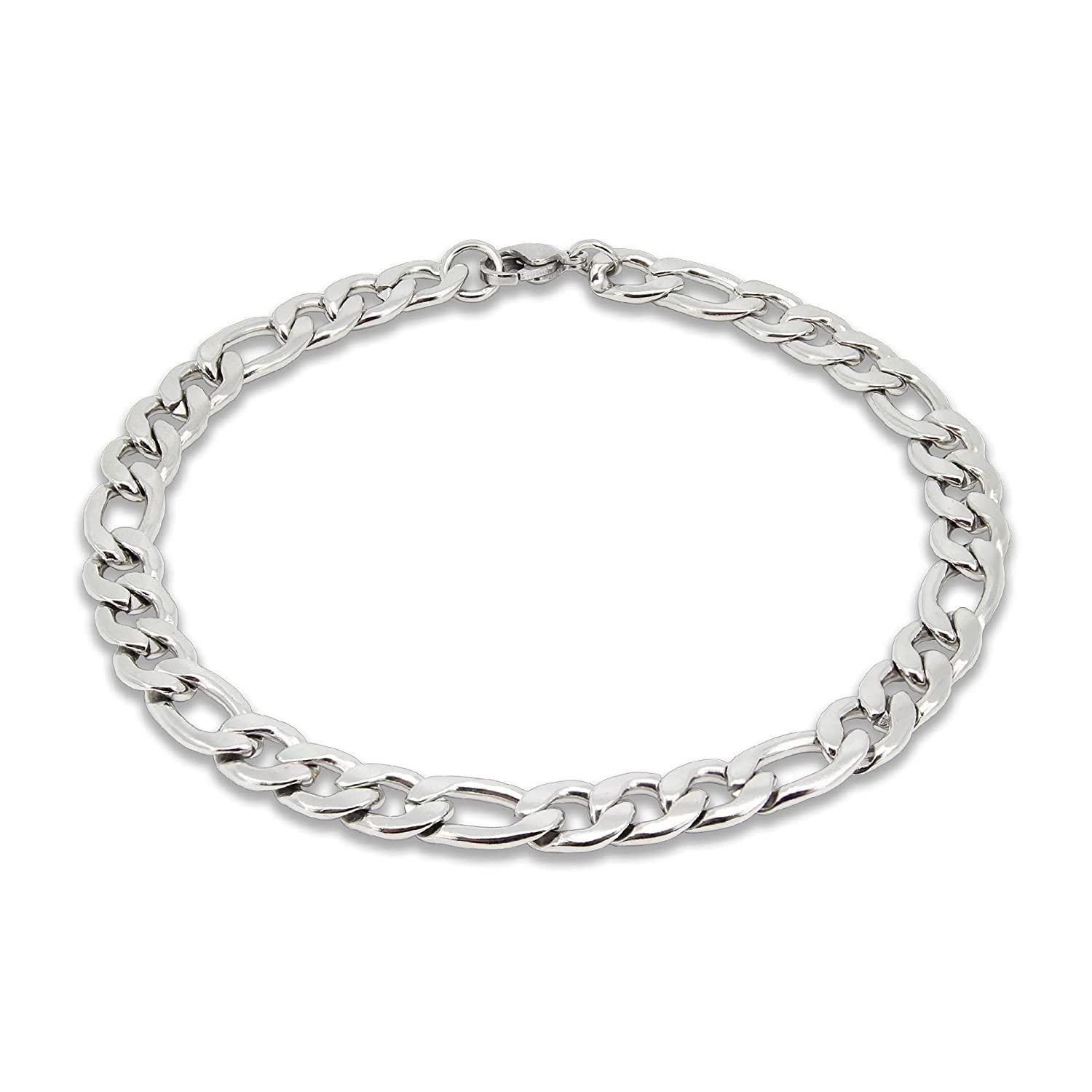 El Regalo Stainless Steel Cuban Chain Bracelet for Men | Jewelry Gift for Him (7.9mm Width)
